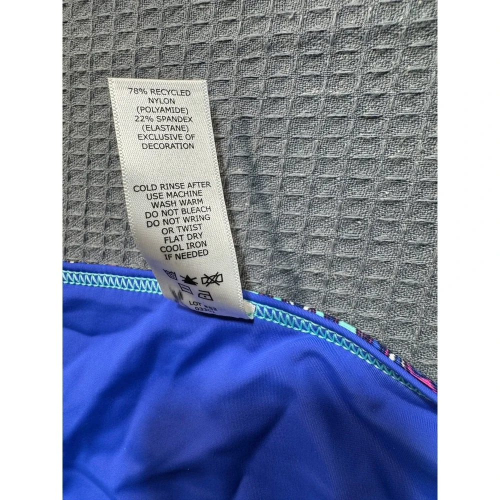 Coolibar Swim Bottoms Womens XXL Blue Paisley UPF 50+ Bikini Briefs